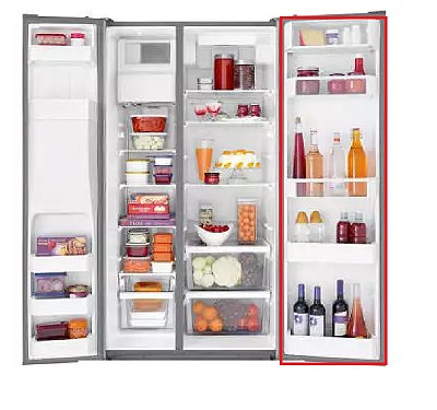 Borracha GELADEIRA WHIRPOOL BRS62CRANA INFERIOR - 164x48