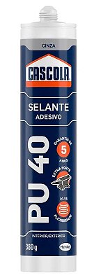 Cascola Selante Adesivo Pu 40 Construção Cinza Henkel 380gr