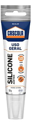 Silicone Acético Transparente Flexite 50g Cascola Uso Geral