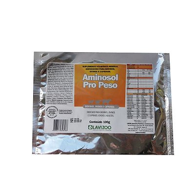 Aminosol Pro Peso 100 Gr - Lavizoo