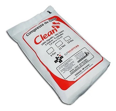 Compressa Gaze Hidrófila Não Estéril 13 Fios 200 Gr - Clean