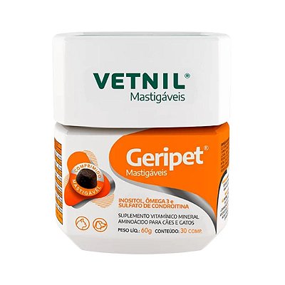 Geripet Mastigáveis 30 Comprimidos - Vetnil