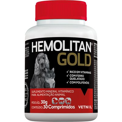 Hemolitan Gold 30 Comp. - Vetnil