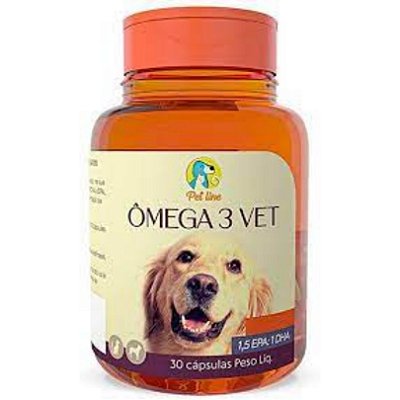 Omega 3 Vet 500mg C/ 30 Capsulas - Botupharma - Pet Line