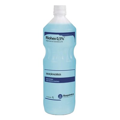 Riohex 0,5% Solução Alcoólica Azul 1 Lt - Rioquímica