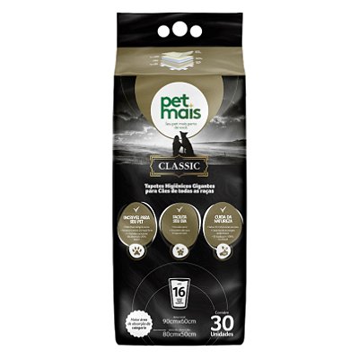 Tapete Higiênico Classic 30 Unidades - Petmais