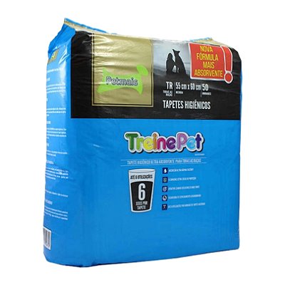 Tapete Higiênico TreinePet 50 Unidades - Petmais
