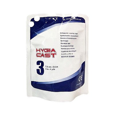 Gesso Sintético 3 Polegadas (7,5 cm x 3,6 m) Cor Aleatória - Hygia Cast