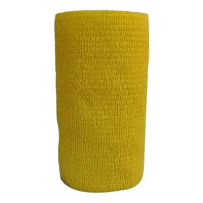 Atadura Elástica Autoaderente Amarela 10 cm x 4,5 mt