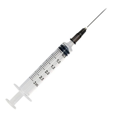Seringa 3 mL Hipodérmica Com Agulha 22G x 1" Estéril Luer Lock - Rymco