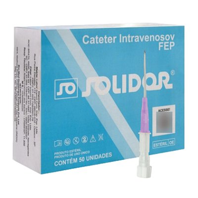 Cateter Intravenoso 26G/19mm Caixa Com 50 Unidades - Solidor