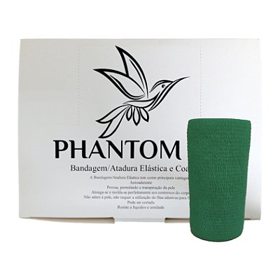 Atadura Verde Escuro 10 cm x 4,5 mt 12 Unidades - Phantom HK