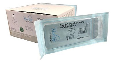 Pdo Fio Polidioxanona Nº 0 70 Cm 1/2 R 2,5 Cm Caixa Com 24 Unidades - Bioline