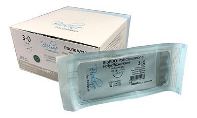 Pdo Fio Polidioxanona Nº 3-0 70 Cm 1/2 R 2,0 Cm Caixa Com 24 Unidades - Bioline