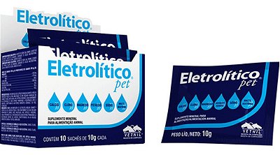 Eletrolítico Pet 10 Gr Caixa Com 10 Sachês - Vetnil