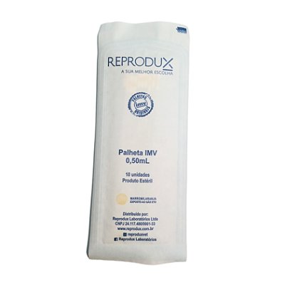 Palheta Transparente 0,50 mL 10 Unidades - IMV