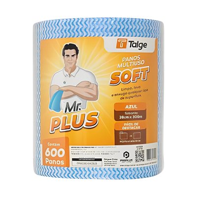 Pano Azul Mr Plus Soft 28 cm X 300 mt - Talge