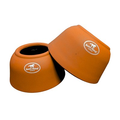 Cloches Protetores De Borracha Tam Médio Laranja - Boots Horse