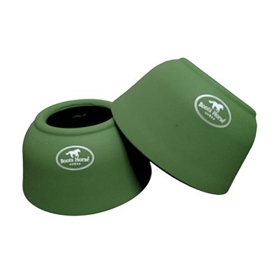Cloches Protetores De Borracha Tam Médio Verde Militar - Boots Horse