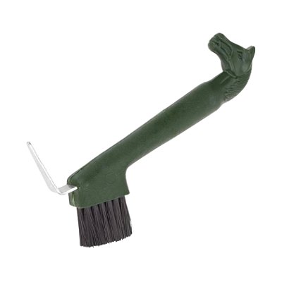 Limpador de Casco Com Escova Cavalinho Verde Militar
