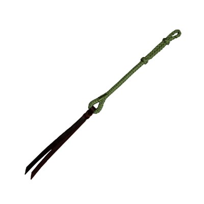 Reio De Nylon Chicote Verde Militar - Boots Horse
