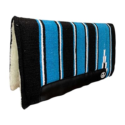 Manta Algodão Navajo Combat 30 x 32 Azul e Preto - Boots Horse