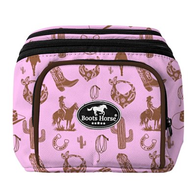 Pochete Para Sela Tamanho M Estampa Country Rosa - Boots Horse