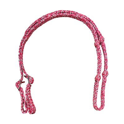 Rédea Para Tambor Com Peia 12 Tentos Trança Chata Pink E Preto - Boots Horse
