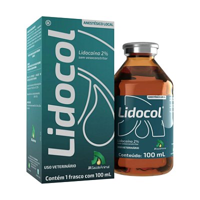 Lidocol 100 mL - JA Saúde Animal