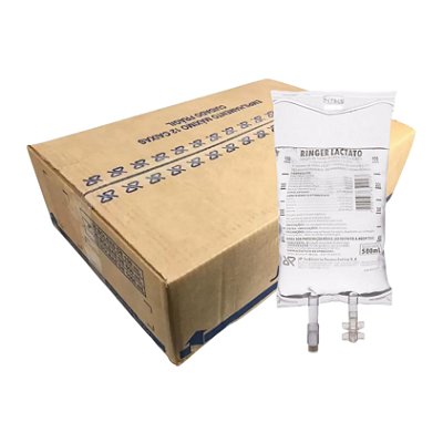 Ringer Lactato 500 mL Caixa Com 20 Unidades - JP Farma