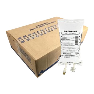 Soro Fisiológico 0,9% 500 mL Caixa Com 20 Unidades - JP Farma