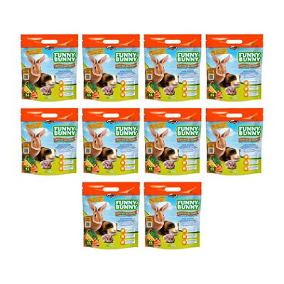 Funny Bunny Biscoito 500 Gr Kit Com 10 Unidades - Supra