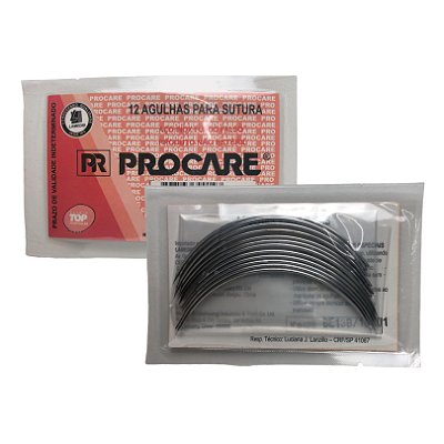 Agulha Para Sutura Tipo B0 Com 12 Unidades - Procare