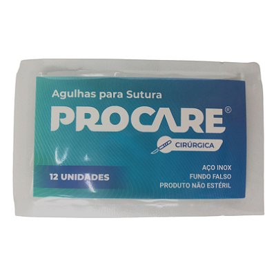 Agulha Para Sutura Tipo B14 Com 12 Unidades - Procare