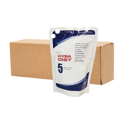 Gesso Sintético 5 Polegadas (12,5 cm x 3,6 m) Cor Aleatória Caixa Com 10 Unidades - Hygia Cast