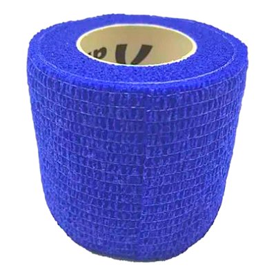 Atadura Elástica Autoaderente Azul 5 cm x 4,5 mt Kit Com 5 Unidades - Syrvet