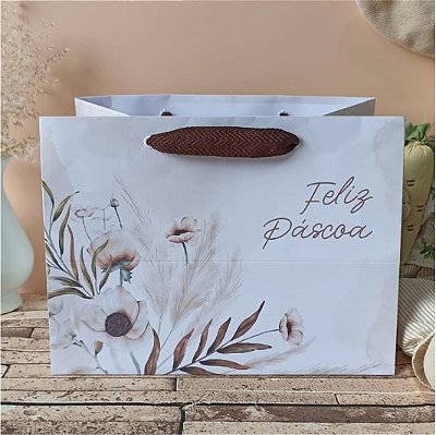 Sacola Confeitaria M - Flower - 10 unidades