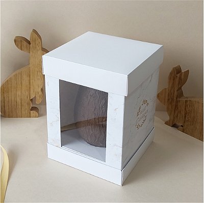 Caixa para ovo em pé - Marble - 10 unidades