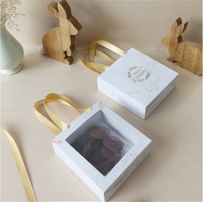 Caixa/sacola pequena - Marble - 10 unidades