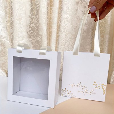 Caixa/sacola com visor - Linha Paz - 10 unidades