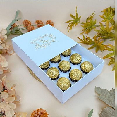 Caixa 9 doces - GOLD - 10 unidades