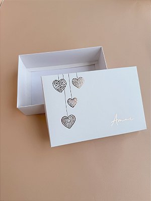 Caixa 14,5x21,5x6cm - Amor - 10 unidades