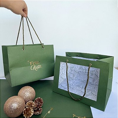 Sacola Confeitaria M - COM VISOR - Linha Esperança - 10 unidades