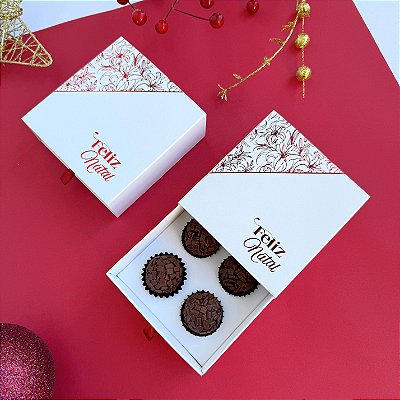 Caixa Gaveta 4 doces - Linha Celebração - 10 unidades