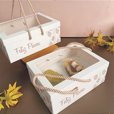 Caixa/sacola para 2 ovos de colher - SERENA - 10 unidades