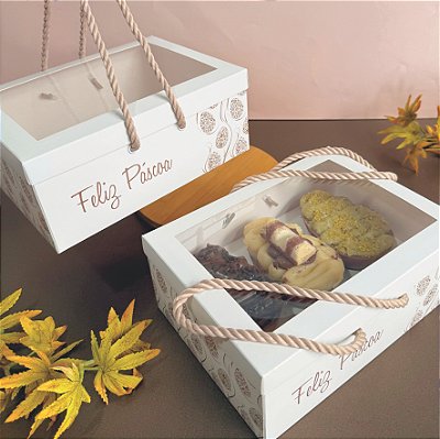 Caixa/sacola para 3 ovos de colher - SERENA - 10 unidades