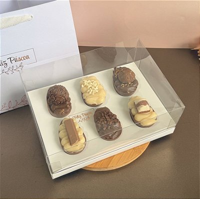 Caixa para 6 mini ovos - ENCANTO- 10 unidades