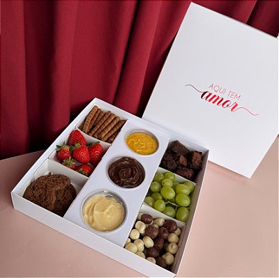 Caixa 25x25x5 para Kit Petisco - AFETO - 10 unidades