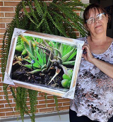 Jardim mágico com moldura (tamanho G)