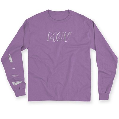 CAMISETA MANGA LONGA MOV LILÁS